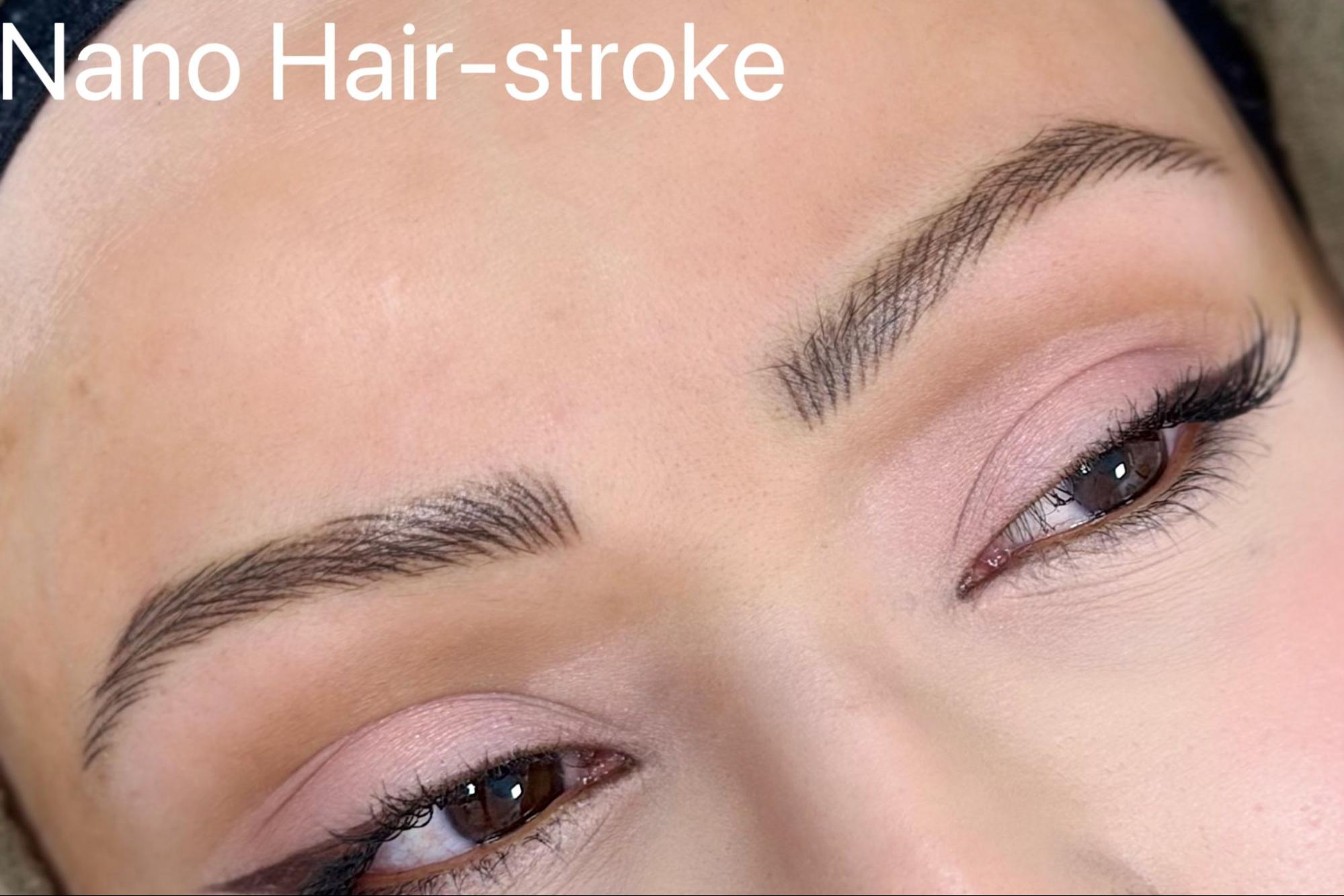 SculptPMU by Mi in Romford with realistic hairstroke brows.