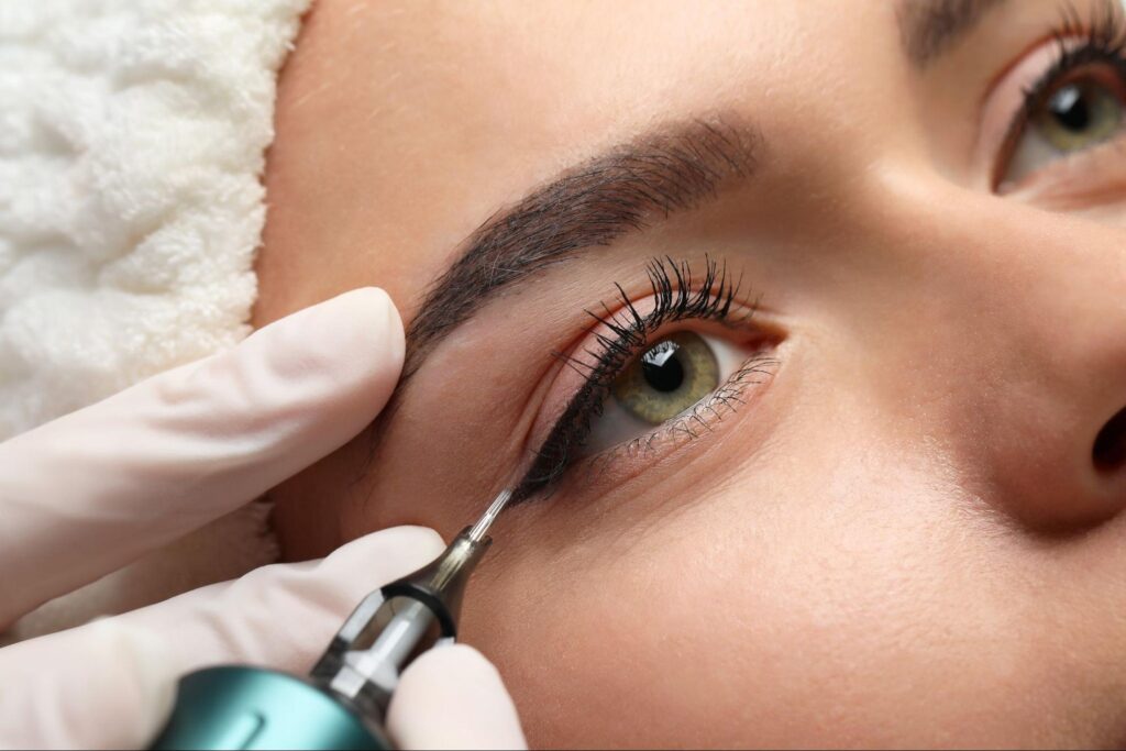 SculptPMU by Mi permanent makeup treatments in London including brows, lips, and eyeliner.